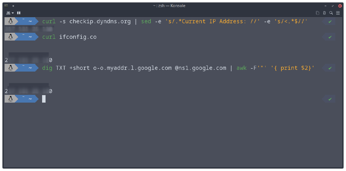 Linux sistemlerde dış IP'yi konsoldan sorgulama